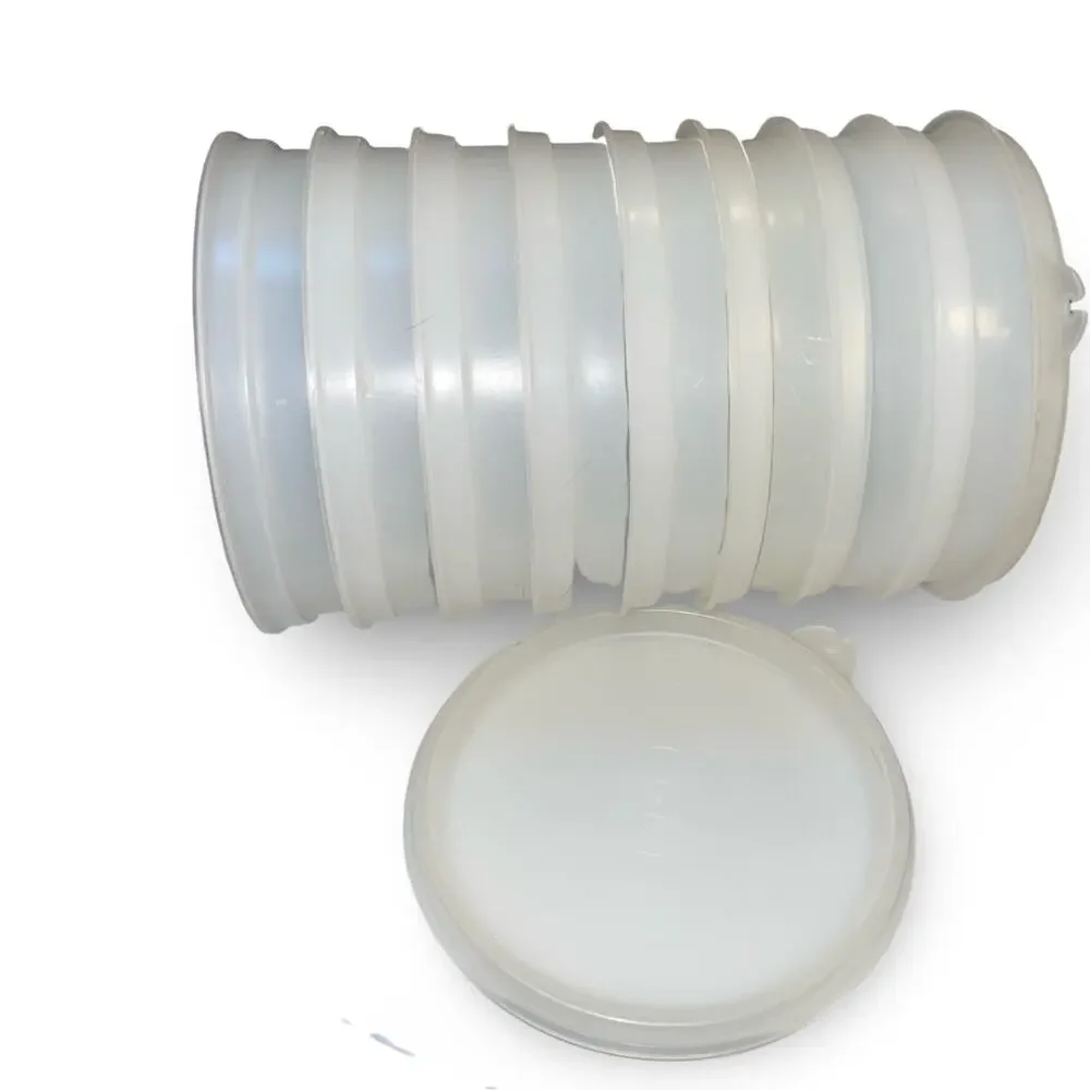 Tupperware Burger Patty Keeper Set of 8 Rings 882 Bonus x2 Lids 215 Vintage 4